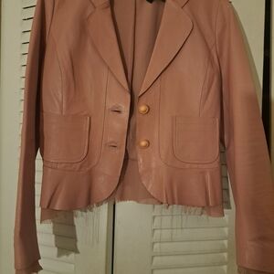 Women's Pink  Blush Blazer Jacket By Bebe
